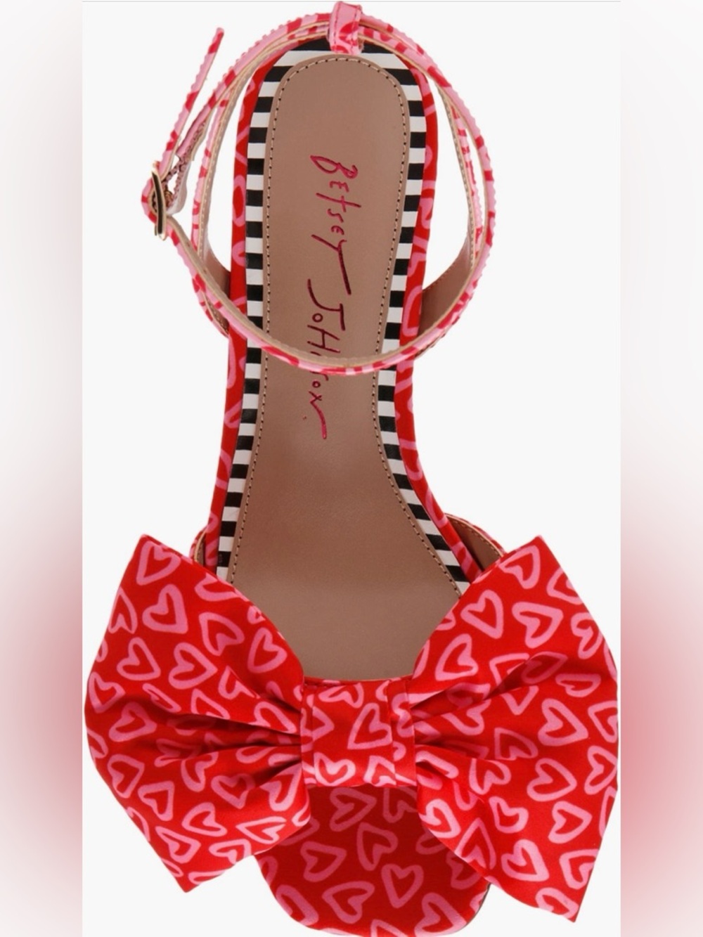 Blue By Betsey Johnson “Kendal” Strappy Heart Heels - Size 6 - NWT - Picture 4 of 7